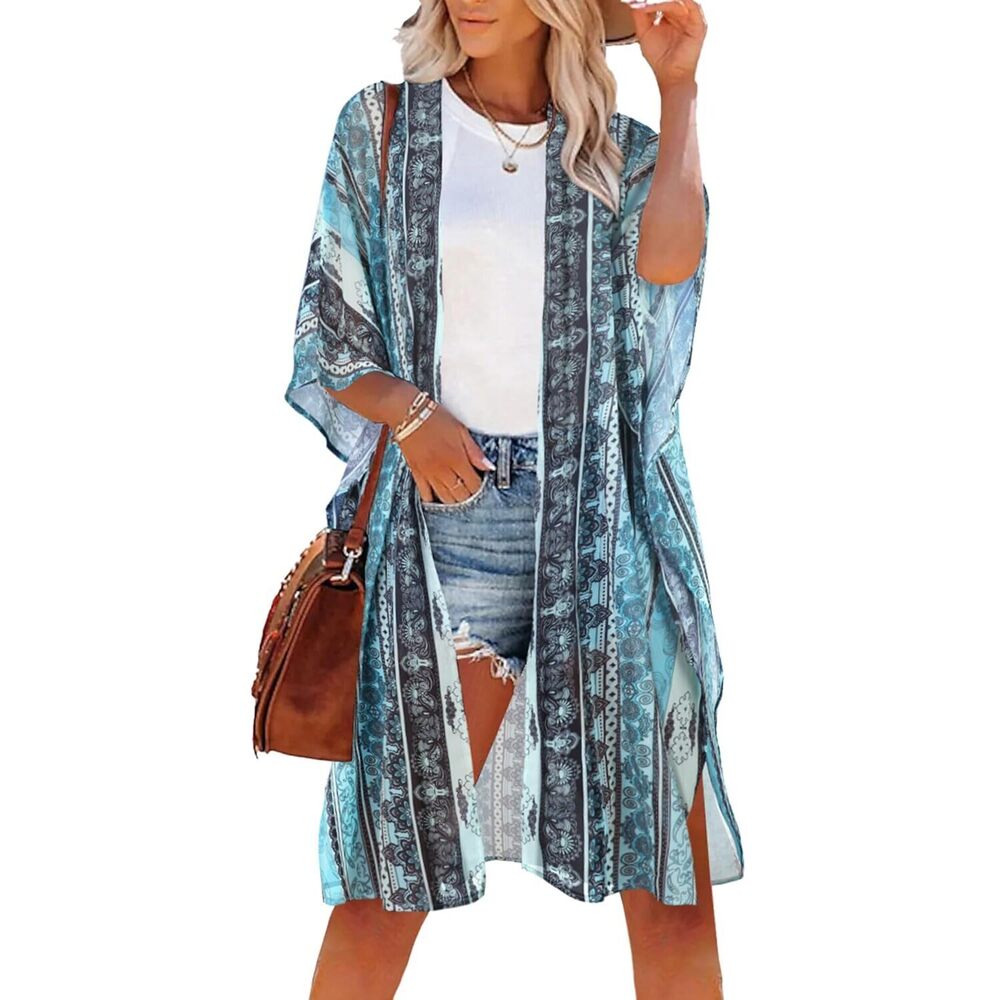 Kimonos for Women Oversized Beach Cover Up Summer Vacation Outfits